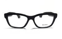 MIU MIU Acetate Irregular Shape Eyeglass Frames Women's Black