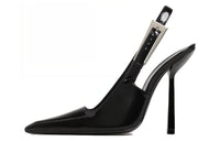 SAINT LAURENT Slim Heel High Heels 11.5cm Women's Black