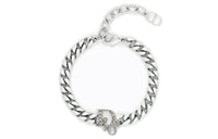 DIOR Brass Bracelets Unisex Silver