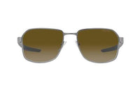 PRADA Alloy Irregular Shape Sunglasses Men's Gray