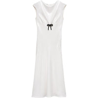 PRADA FW24 Sleeveless Dress Women's White