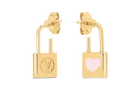 LOUIS VUITTON Metal Earrings Women's Gold