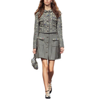 CHANEL Jackets Coats Women's Black White