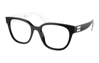MIU MIU Acetate Square Eyeglass Frames Women's Black