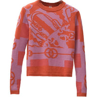 HERMES SS22 Sweater Women's Blood Orange Color