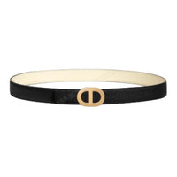 HERMES - Leather Belts Unisex Black -