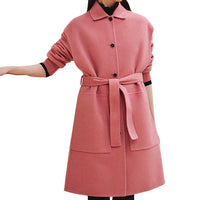 HERMES Coats Women's Pink