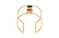 CELINE Rutilated Quartz, Brass Bangles Women's Gold