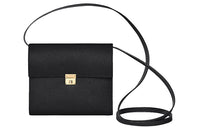 HERMES Clic Epsom Calfskin Shoulder Bag Crossbody Bag Regular Women's Black