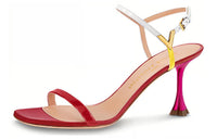 LOUIS VUITTON Blossom Slim Heel High Heels 7.5cm Women's Pink