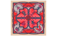 HERMES Silk Scarves Women's Red