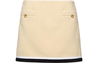 MIU MIU Casual Short Skirts Women's Ecru