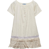 PRADA Embroidere logo Linen Dress