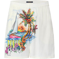LOUIS VUITTON Sunset Sailboat Pajama Shorts