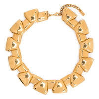 SAINT LAURENT Brass Necklaces Women's Gold