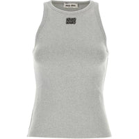 MIU MIU SS24 Tank Tops Women's Gray