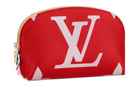 LOUIS VUITTON Cosmetic Pouch Monogram Giant Red/Pink