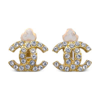 CHANEL 2002 Cc Clip on Earrings