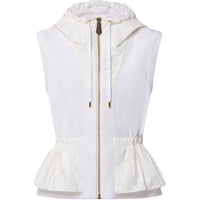 LOUIS VUITTON Monogram Accent Peplum Gilet