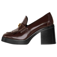 CELINE Tess Chunky Heel High Heels Women's Brown