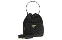 PRADA Nylon Bucket Bag, Handbag, Shoulder Bag, Crossbody Bag Regular Women's Black