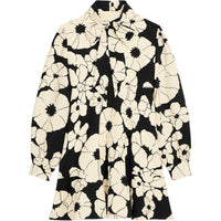 CELINE Skater Mini Dress In Wool Organza