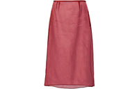 PRADA SS24 Casual Long Skirts Women's Cherry Color