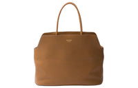 PRADA Leather Tote Bag, Shopping Bag, Handbag Large Size Women's Caramel