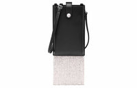MIU MIU Leather Cell Phone Pouch Women's Black