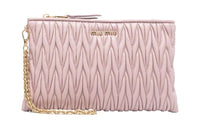 MIU MIU Leather Wallet Women's Pink