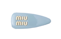 MIU MIU Metal Hair Clips Women's Interstellar Blue