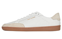 SAINT LAURENT SL10 Court Leather White Grey