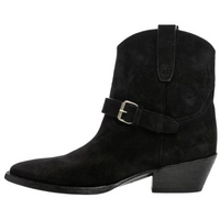 SAINT LAURENT West Buckled Pointed Toe Boots Women's