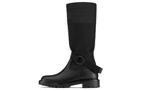 DIOR D Major Knee high Boots Women's Black