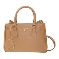 PRADA Cow Leather Shoulder Bag Crossbody Bag Handbag Women's Coffee