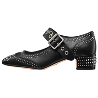DIOR D-Society Chunky Heel High Heels 4cm Women's Black