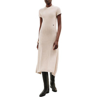 HERMES Short-Sleeved Dresses Women's Beige