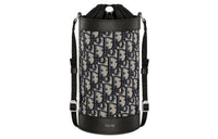 DIOR Aqua Leather Insulated Bottle Holder With Cup Sleeve Unisex Beige & Black