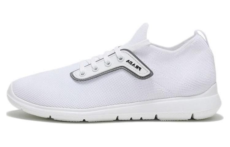 PRADA Breathable Low-Top Casual Shoes Men's White