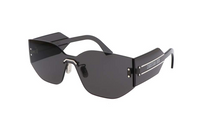 DIOR Acetate Irregular Shape Sunglasses Women's Black