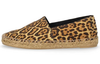 SAINT LAURENT Leopard-print Leather Espadrilles