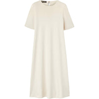 Loro Piana FW24 Short-Sleeved Dresses Women's Cream White