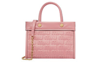 MIU MIU Leather Bowling Bag Crossbody One Shoulder Handbag Regular Women's Pink