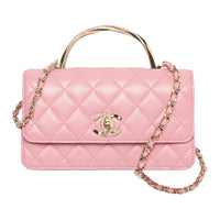 CHANEL Sheepskin Shoulder Bag, Crossbody Bag, Handbag Women's Pink
