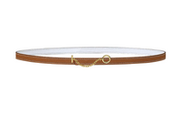 HERMES Iconic Carousel Gold Smooth Buckle Epsom Calfskin Double-Sided Leather Leather Belts Women's Brown Width: 1.3cm