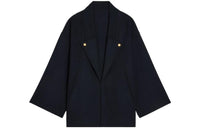 CELINE Button Detailed Open Front Coat
