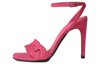 HERMES Strap Sandals 10.4cm Women's Rose