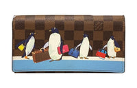LOUIS VUITTON PVC Coated Canvas Wallet Women's Umber