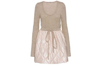 MIU MIU Long-Sleeved Dresses Women's Beige