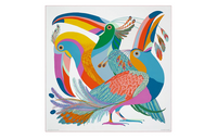 HERMES Silk Scarves Women's Multicolor